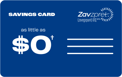 Savings card for ZAVZPRET™ (zavegepant) nasal spray 10mg